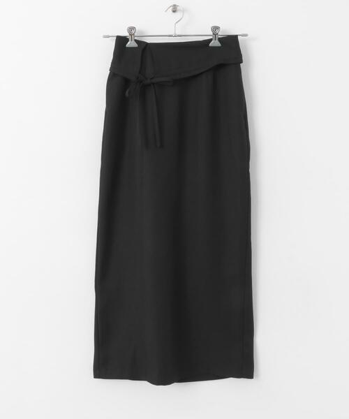 SENSE OF PLACE by URBAN RESEARCH（センスオブプレイスバイアーバンリサーチ）の「アシンメトリーオリカエシペンシルスカート（スカート・レディース・ライトベージュ/ブラック/モカ・SMALL/MEDIUM）」の15枚目の写真