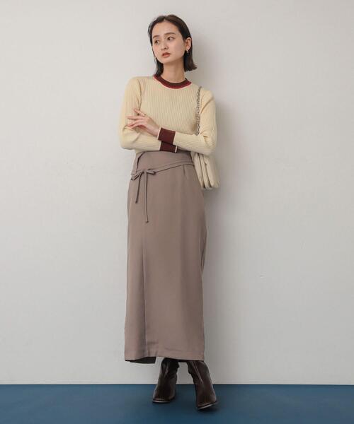 セール】アシンメトリーオリカエシペンシルスカート（スカート