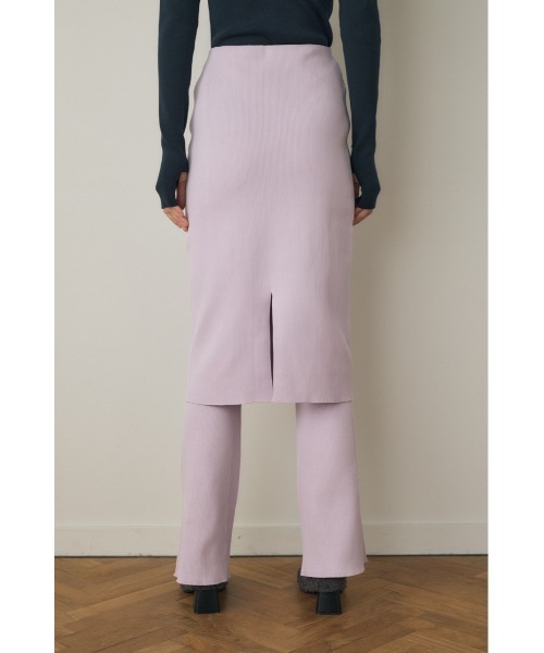 M_（エムアンダーバー）の「ニットミディスカート×ニットレギンス リサイクルポリエステル使用（スカート・レディース・ライトパープル/ブラック・1/2）」の15枚目の写真