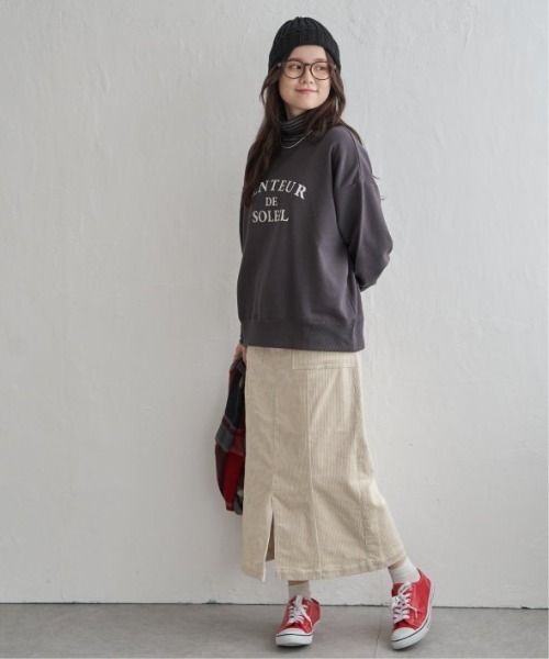 LBC(エルビーシー)の「フロッキーロゴ裏毛プルオーバー(Tシャツ/カットソー・レディース・ミント/ライトパープル/ホワイト/チャコールグレー・M)」の9枚目の写真