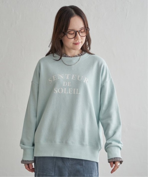 LBC(エルビーシー)の「フロッキーロゴ裏毛プルオーバー(Tシャツ/カットソー・レディース・ミント/ライトパープル/ホワイト/チャコールグレー・M)」の15枚目の写真