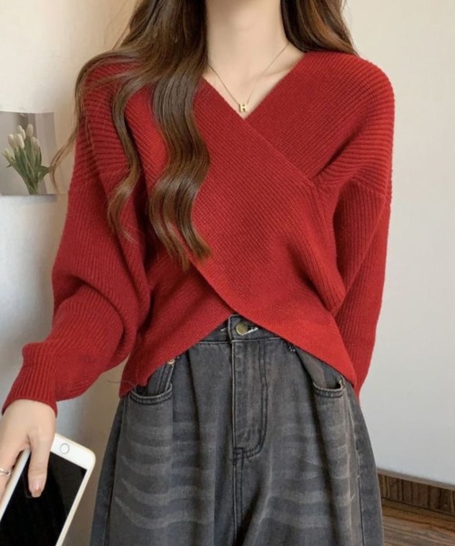 SPIGA（スピーガ）の「ｶｼｭｸｰﾙﾆｯﾄﾄｯﾌﾟｽ（ニット/セーター・レディース・レッド/ピンク/ホワイト/ブラック/グレー・FREE）」の5枚目の写真