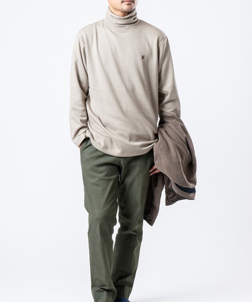 KANSAI YAMAMOTO HOMME（カンサイヤマモトオム）の「【KANSAI YAMAMOTO HOMME/カンサイヤマモトオム】デニム調タートルネック/ハイネック（Tシャツ/カットソー・メンズ・ベージュ/ネイビー/チャコールグレー・MEDIUM/X-LARGE/LARGE）」の7枚目の写真