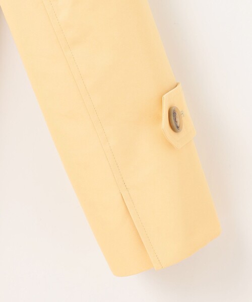 J.PRESS Ladies(J.プレス レディス)の「【撥水・WEB限定カラーあり】コットンポリエステル ツイル ロング コート(ステンカラーコート・レディース・イエロー系/ネイビー系/ピンク系/ライトグレー系・XS/S)」の7枚目の写真