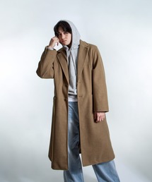 ZIP FIVE -White Line-（ジップファイブホワイトライン）の「【White Line】 MOSS ロング チェスター コート / オーバーコート（チェスターコート）」