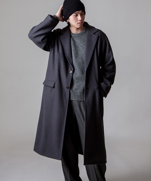 セール】【White Line】 MOSS ロング チェスター コート / オーバー