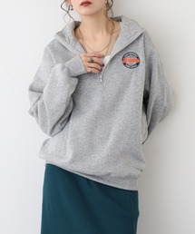 裏起毛ハーフZIPプルオーバー