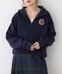 裏起毛ハーフZIPプルオーバー