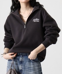 裏起毛ハーフZIPプルオーバー