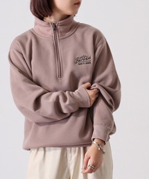 裏起毛ハーフZIPプルオーバー