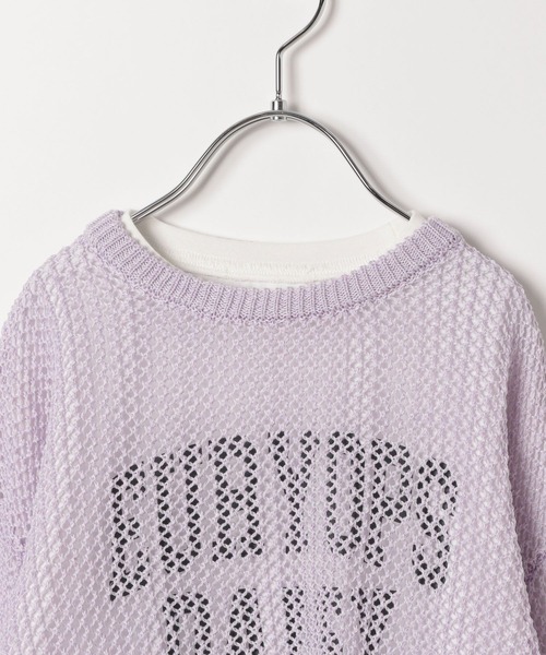 セール】メッシュニットセットプルオーバー長袖/T/253298