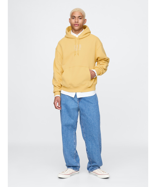 GAP（ギャップ）の「ヴィンテージソフトGAPロゴ パーカー（パーカー・メンズ・ネイビー/レッド/オフホワイト/イエロー/ピンク/ブラウン・XS/S/M/XL/L）」の12枚目の写真