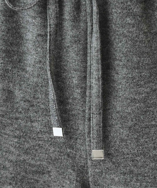 SHOO・LA・RUE（シューラルー）の「【あったか】やわらかい風合いが魅力 裏起毛イージーパンツ（その他パンツ・レディース・チャコールグレー/グリーン/スミクロ・01/02/03/04）」の9枚目の写真