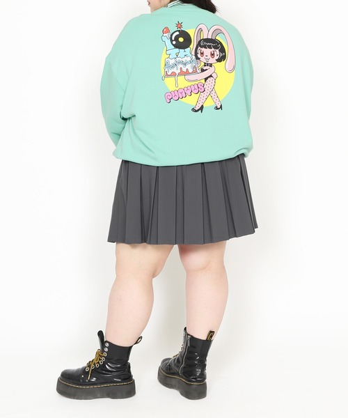 PUNYUS（プニュズ）の「10th rabbitビッグスウェット（スウェット・レディース・グリーン/ネイビー・3/4）」の20枚目の写真