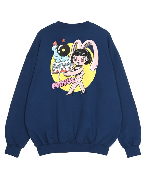 PUNYUS（プニュズ）の「10th rabbitビッグスウェット（スウェット・レディース・グリーン/ネイビー・3/4）」の14枚目の写真