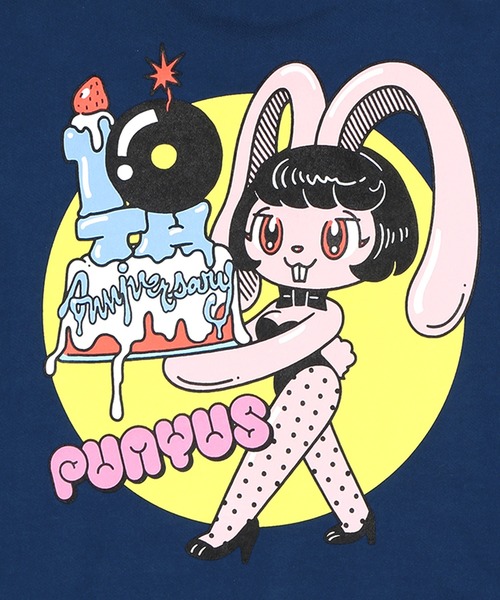 PUNYUS（プニュズ）の「10th rabbitビッグスウェット（スウェット・レディース・グリーン/ネイビー・3/4）」の10枚目の写真