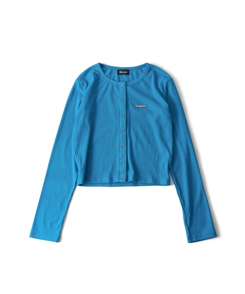 Subciety（サブサエティ）の「Button Cropped Cardigan【WOMEN】（カーディガン/ボレロ・レディース・ブルー/ブラック/ピンク・FREE）」の11枚目の写真