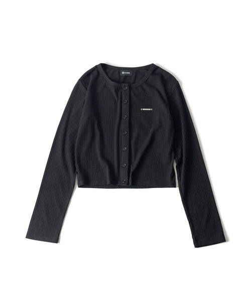 Subciety（サブサエティ）の「Button Cropped Cardigan【WOMEN】（カーディガン/ボレロ・レディース・ブルー/ブラック/ピンク・FREE）」の17枚目の写真