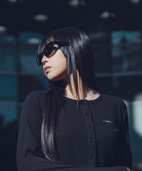 Subciety（サブサエティ）の「Button Cropped Cardigan【WOMEN】（カーディガン/ボレロ・レディース・ブルー/ブラック/ピンク・FREE）」の13枚目の写真