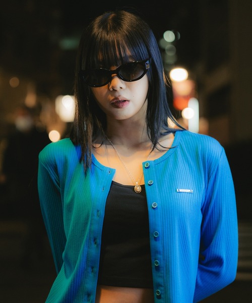 Subciety（サブサエティ）の「Button Cropped Cardigan【WOMEN】（カーディガン/ボレロ・レディース・ブルー/ブラック/ピンク・FREE）」の5枚目の写真