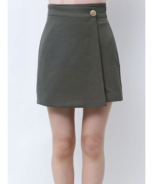 RESEXXY（リゼクシー）の「ラップミニスカート（スカート・レディース・チャコールグレー/ブラック/アイボリー・FREE）」の8枚目の写真