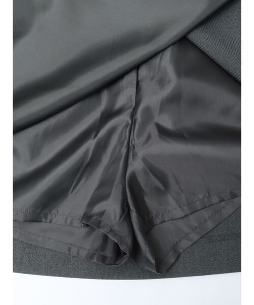 RESEXXY（リゼクシー）の「ラップミニスカート（スカート・レディース・チャコールグレー/ブラック/アイボリー・FREE）」の4枚目の写真