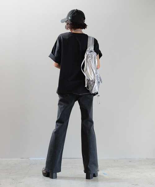 PAGEBOY（ページボーイ）の「バックルチャンキーヒール（ブーツ・レディース・ブラック/ブロンズ・MEDIUM/LARGE）」の4枚目の写真