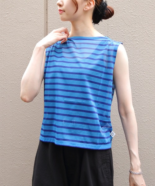 ORCIVAL / オーシバル ： [レディース]BOAT NECK SLEEVELESS P.O. ： OR-C0417[DEA][コンパクト] セール】ORCIVAL/オーシバル ボートネックスリーブレスプル