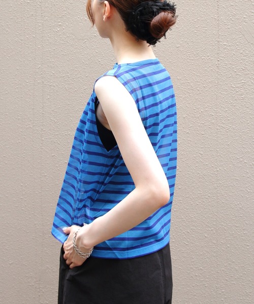 ORCIVAL / オーシバル ： [レディース]BOAT NECK SLEEVELESS P.O. ： OR-C0417[DEA][コンパクト] セール】ORCIVAL/オーシバル ボートネックスリーブレスプル