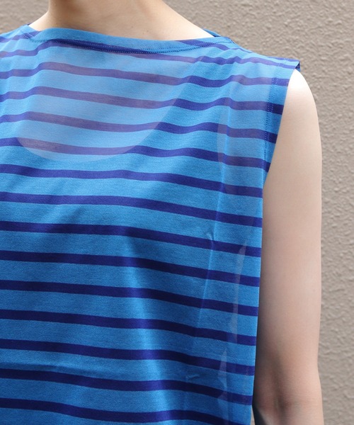 ORCIVAL / オーシバル ： [レディース]BOAT NECK SLEEVELESS P.O. ： OR-C0417[DEA][コンパクト] ORCIVAL / オーシバル ： [レディース]BOAT NECK SLEEVELESS