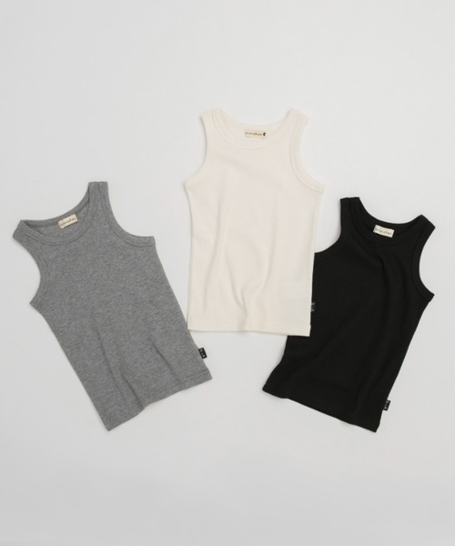 BRANSHES（ブランシェス）の「【b.+A】金子綾/タンクトップ（タンクトップ・キッズ・アイボリー/ブラック/杢グレー・90/100/110/120/130/140/150/160）」の18枚目の写真