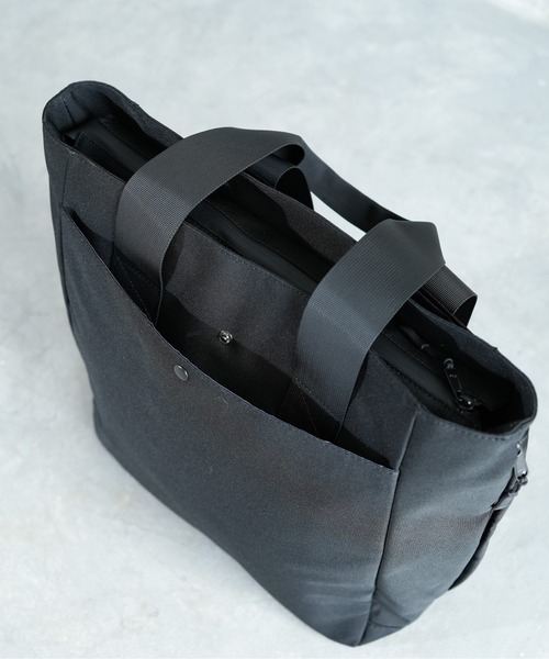 Siffler(シフレ)の「【HAPITAS PLUS/ハピタスプラス】 撥水 軽量 A4対応 ビジネストートバッグ(トートバッグ・メンズ・グレー/ブラック/グレイッシュベージュ・FREE)」の10枚目の写真