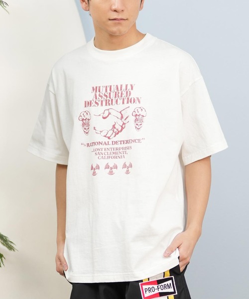 サトムラプロデュース　主役Tシャツ セール】lost/ロスト 半袖Tシャツ/半袖Tee フロントプリント