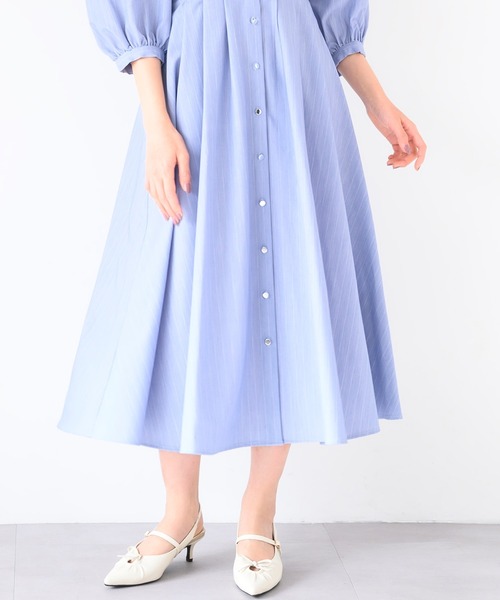 MISCH MASCH（ミッシュマッシュ）の「肩開きシャツワンピース（ワンピース・レディース・ブルー/ライトブルー/グリーン・S/M）」の6枚目の写真