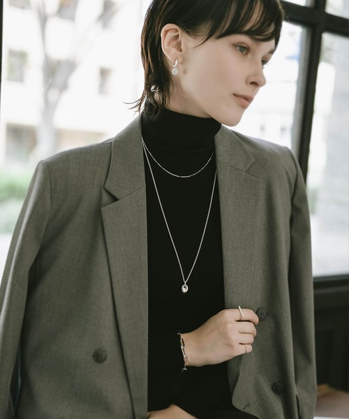 Ops.（オプス）の「ネックレス レディース シルバー925 ロングネックレス 【milia ミリア】（ネックレス・レディース・シルバー/イエローゴールド・ONE SIZE）」の4枚目の写真