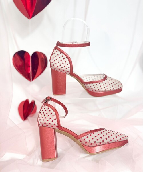 ESPERANZA（エスペランサ）の「セパレートストレートヒール（パンプス・レディース・グリーン系その他4/ブラック系8/レッド系4/アイボリー系8・L/LL/M/S）」の20枚目の写真