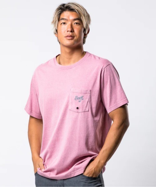 新品タグ付きROUGH AND SWELL RS TOUR ピンクシャツ長袖 Web限定】ちびロゴ刺繍BIGシャツ | LARUTA(ラルータ)レディース