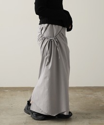 ROOPTOKYO（ループトウキョウ）の「Tucked Design Side Ribbon Gather Long Skirt / タックデザイン サイドリボンギャザー ロングスカート（スカート）」