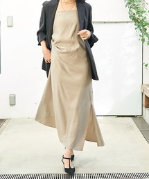アシメドレープキャミワンピース