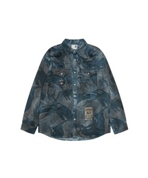 AAPE WASHED DENIM LONG SLEEVE SHIRT