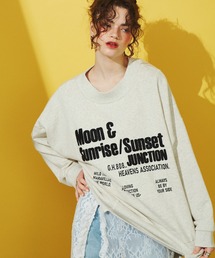 (GENE HEAVENS)リメイクライクエンブロイダリー＆プリントビッグスウェット