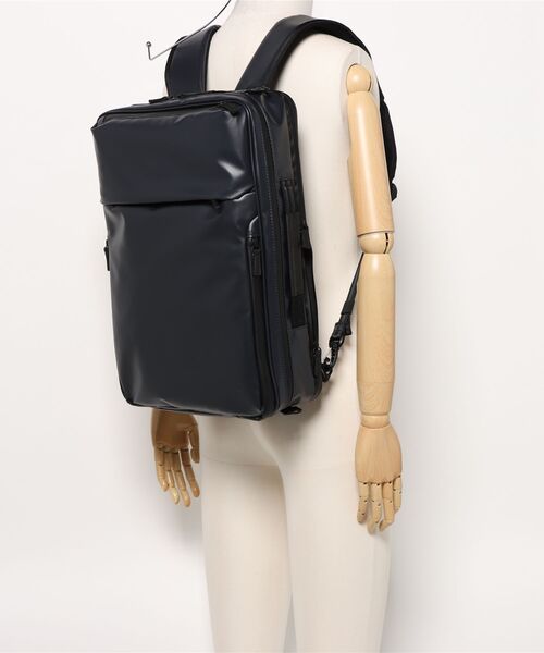 ACE GENE（エースジーン）の「【ace. GENE/エースジーン】 ガジェタブルWR2 3wayビジネスリュック 17L（バックパック/リュック・メンズ・ネイビー/ブラック・FREE）」の5枚目の写真