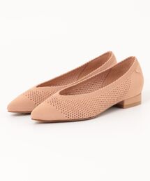 ベージュ メッシュ ポインテッドトゥパンプス　23.5センチ メヌエ Menue ポインテッドトゥメッシュパンプス （4033ベージュ