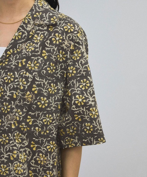 【COUTURE D'ADAM】Block printシャツ COUTURE D'ADAM シャツ D'ADAM (クチュール ド アダム) Block