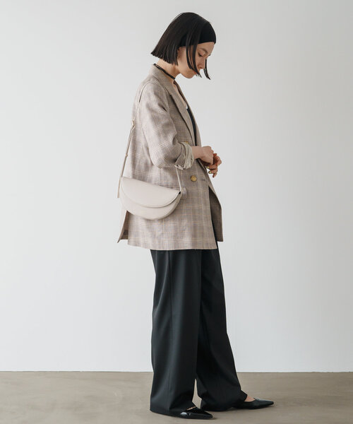 russet（ラシット）の「レザーハーフムーンミニショルダーバッグ(CE