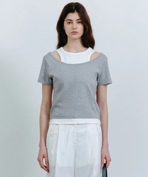 A'GEM/9 × .kom 『FALLETT/ファレット』 LAYERED SHORT SLEEVE/レイヤードショートスリーブ
