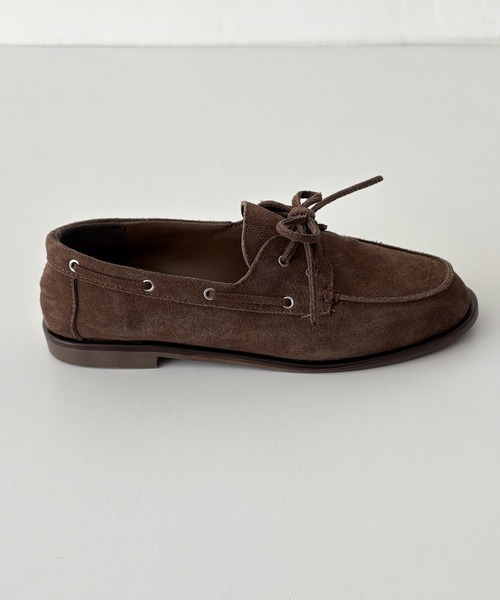 CANAL JEAN(キャナルジーン)の「El mar スウェードデッキシューズ(モカシン/デッキシューズ・レディース・ブラウン/ブラック・23.5/24/24.5/25)」の5枚目の写真