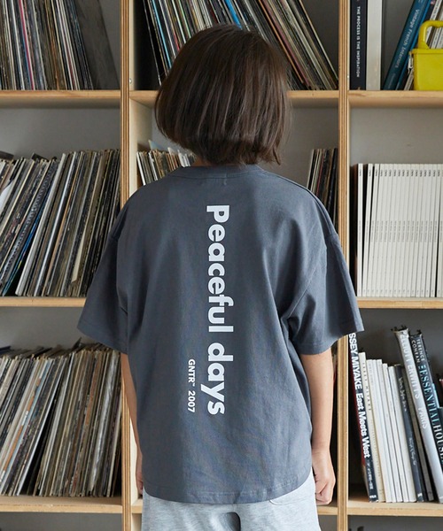 GENERATOR(ジェネレーター)の「GENERATOR/ジェネレーター PEACE Tシャツ(Tシャツ/カットソー・キッズ・チャコールグレー/グリーン/ホワイト・M/L/XL)」の8枚目の写真