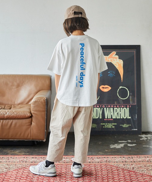 GENERATOR(ジェネレーター)の「GENERATOR/ジェネレーター PEACE Tシャツ(Tシャツ/カットソー・キッズ・チャコールグレー/グリーン/ホワイト・M/L/XL)」の6枚目の写真