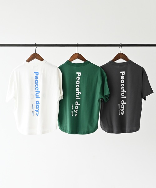 GENERATOR(ジェネレーター)の「GENERATOR/ジェネレーター PEACE Tシャツ(Tシャツ/カットソー・キッズ・チャコールグレー/グリーン/ホワイト・M/L/XL)」の15枚目の写真